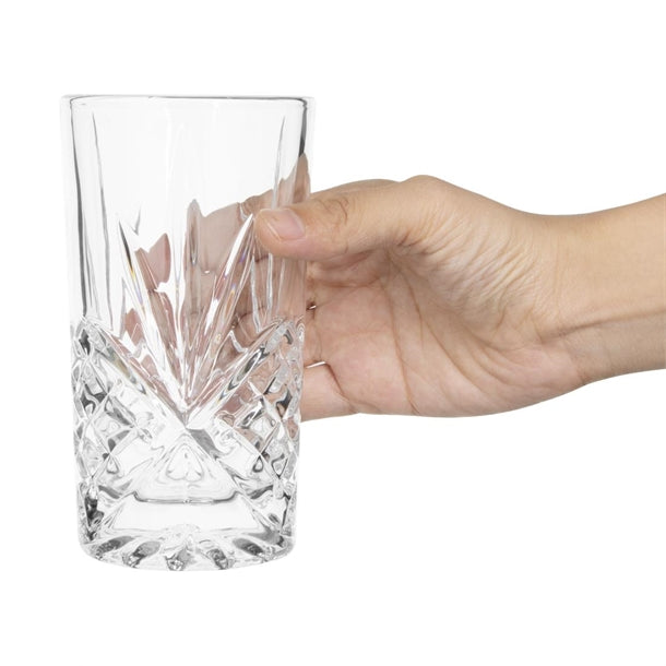 Olympia Old Duke Glass Tumblers 350ml (Pack of 6)