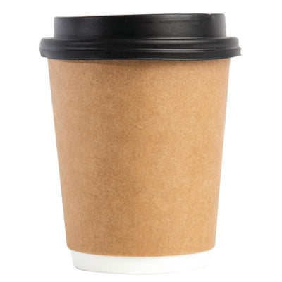 Fiesta Disposable Coffee Cup Lids Black 225ml - 8oz (Pack of 50)