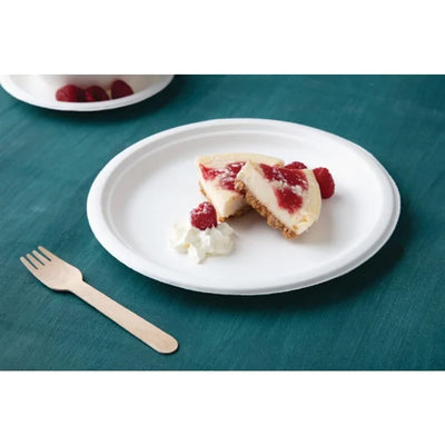 Fiesta Green Compostable Bagasse Plates Round 260mm (Pack of 50)