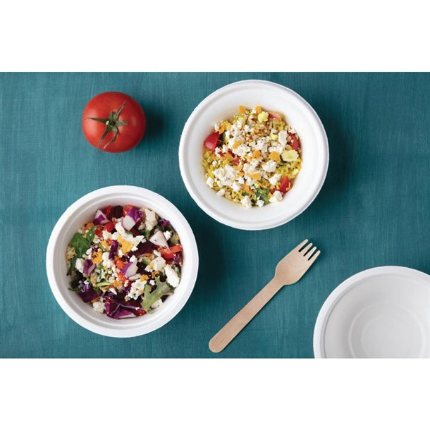 Fiesta Green Compostable Bagasse Bowls Round 10oz (Pack of 50)