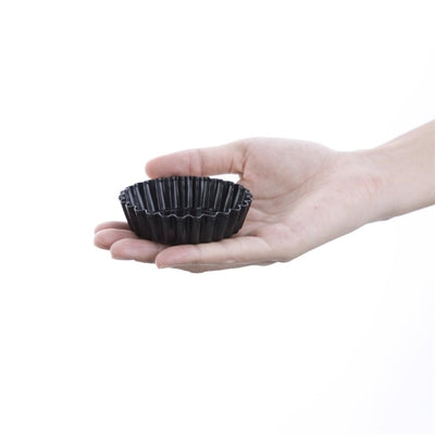 Vogue Non-Stick Mini Quiche Tin With Removable Base 100mm (Pack of 3)