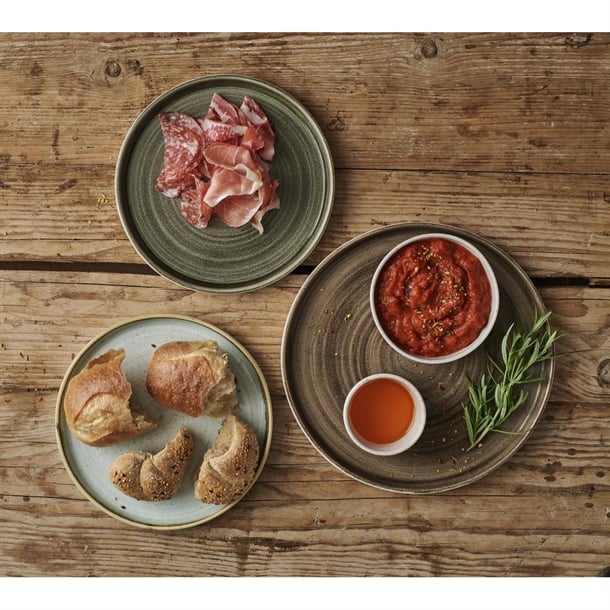 Churchill Stonecast Walled Plates Duck Egg 220mm (Pack of 6)