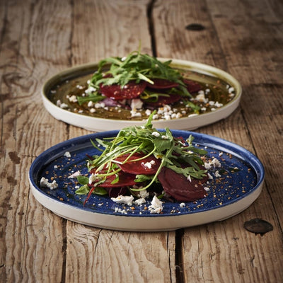 Churchill Stonecast Plume Walled Plates Green 220mm (Pack of 6)