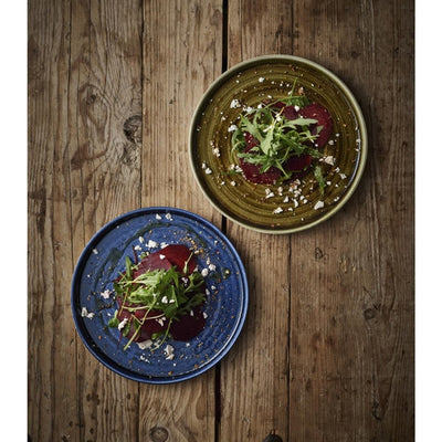 Churchill Stonecast Plume Walled Plates Green 260mm (Pack of 6)