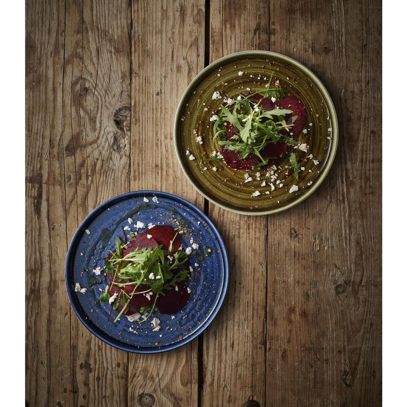 Churchill Stonecast Plume Walled Plates Ultramarine 220mm (Pack of 6)