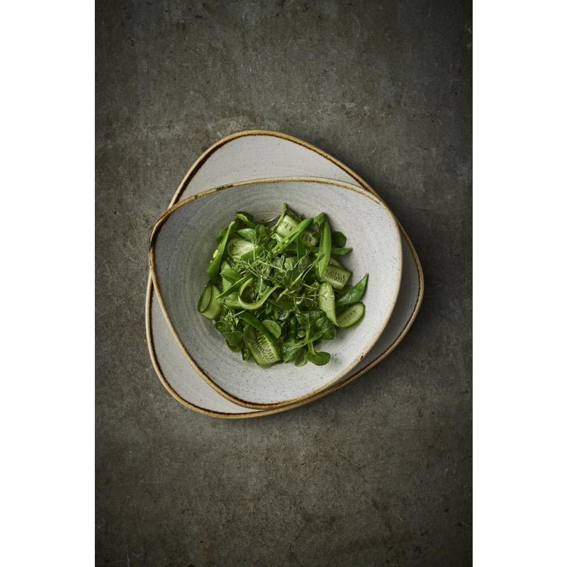 Churchill Stonecast Raw Lotus Plates Grey 228mm (Pack of 12)