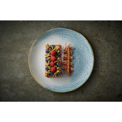 Churchill Homespun Accents Aquamarine Evolve Coupe Plates 220mm (Pack of 12)