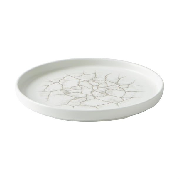 Churchill Studio Prints Kintsugi Agate Walled Plates Grey 220mm (Pack of 6)