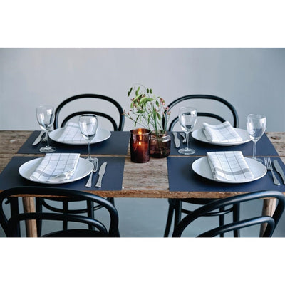 Duni Bistro Compostable Towel Napkins Granite Grey Check 380 x 540mm