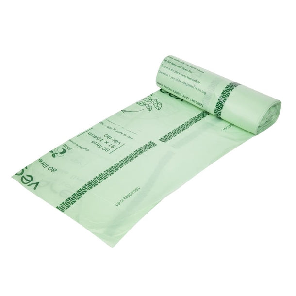 Vegware Biobag Compostable Bin Liners 80Ltr (Pack of 240)