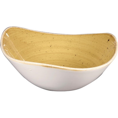 Churchill Stonecast Triangular Bowl Mustard 185mm (Pack of 12)