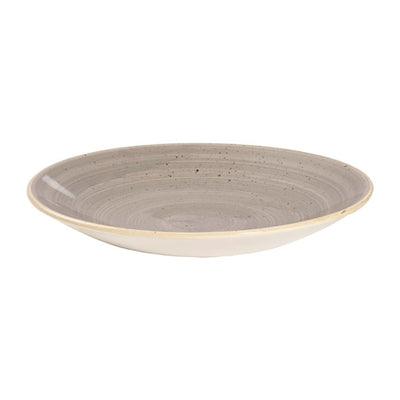 Churchill Stonecast Deep Coupe Plates Grey 225mm (Pack of 12)