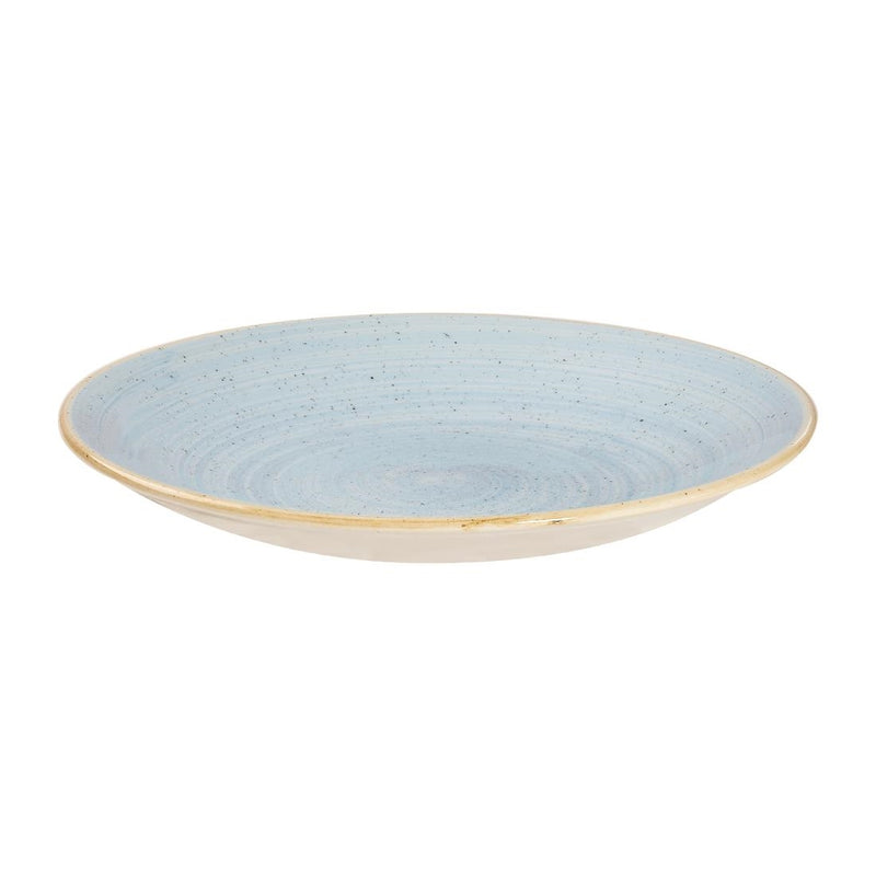 Churchill Stonecast Deep Coupe Plates Duck Egg Blue 255mm (Pack of 12)