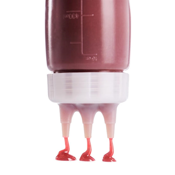 Araven Squeeze Sauce Bottle 3 Nozzles 50cl White