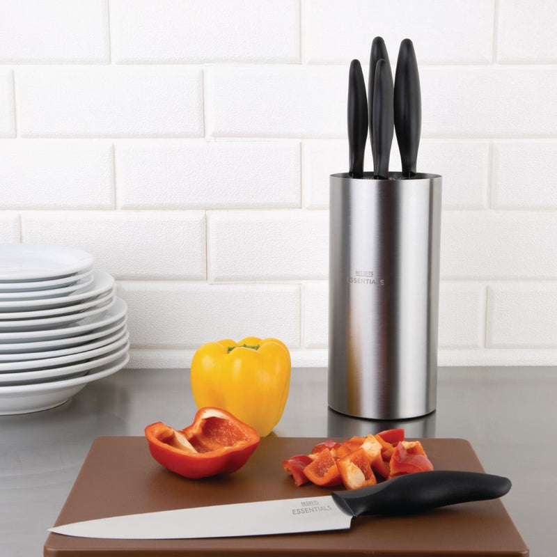 Nisbets Essentials Knife Block and Knives Set