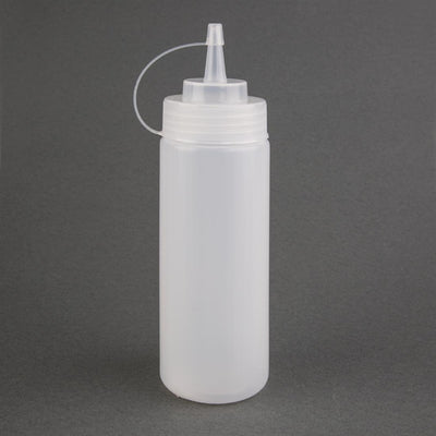 Nisbets Essentials Squeeze Sauce Bottles 12oz (Pack of 6)