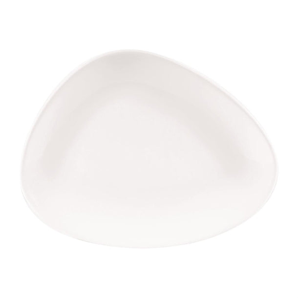 Churchill Lotus Triangular Plates White 260mm (Pack of 12)