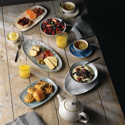 Churchill Raku Oblong Chef Plates Jade Green  202 x 261mm (Pack of 12)