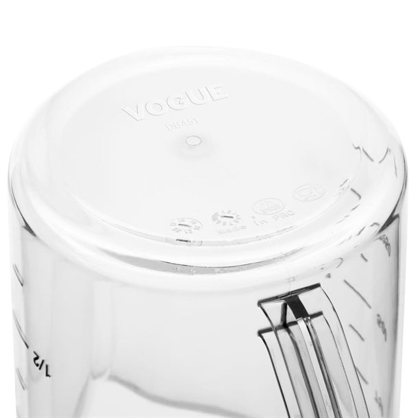 Vogue Polycarbonate Measuring Jug 1Ltr