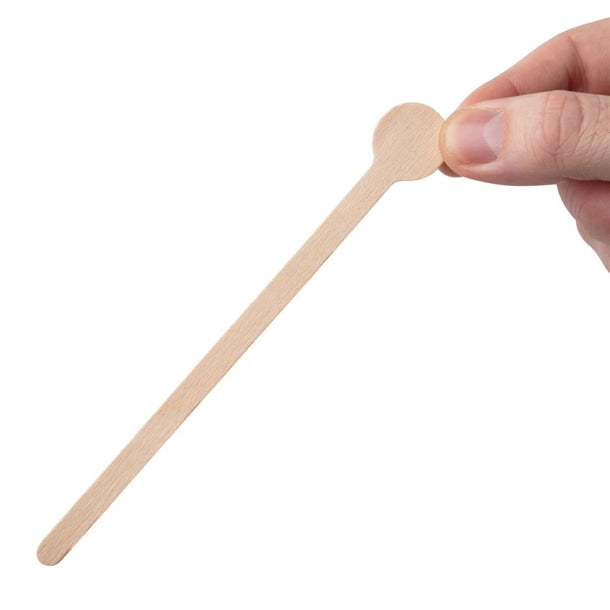 Fiesta Green Biodegradable Wooden Cocktail Stirrers 150mm (Pack of 100)