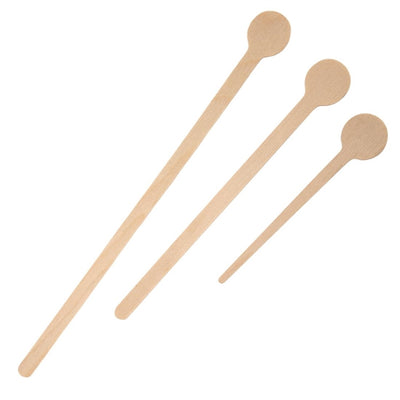 Fiesta Green Biodegradable Wooden Cocktail Stirrers 200mm (Pack of 100)