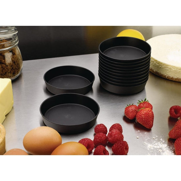 Matfer Bourgeat Exoglass Quiche Moulds 100mm (Pack of 12)