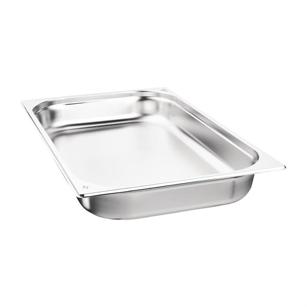 Nisbets Essentials Stainless Steel Gastronorm Tray 65mm (Pack 3)