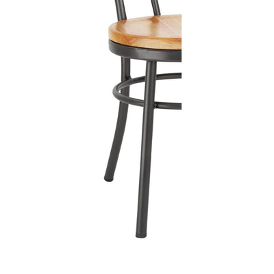 Bolero Clarisse Side Chairs Metallic Grey (Pack of 2)
