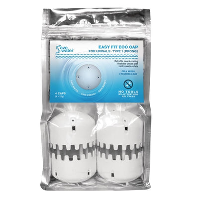Eco Cap Type 1 Two-Prong Urinal Caps (4 Pack)
