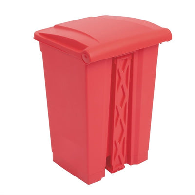Jantex Kitchen Pedal Bin Red 87Ltr