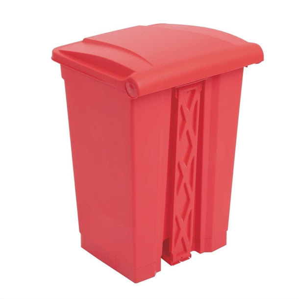 Jantex Kitchen Pedal Bin Red 87Ltr