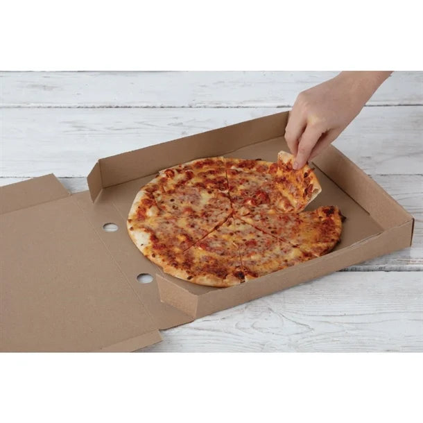 Fiesta Green Compostable Plain Pizza Boxes 12" (Pack of 100)