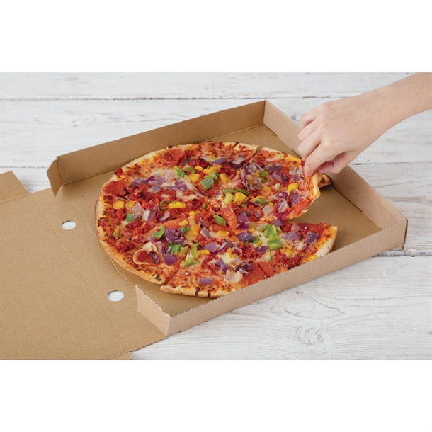 Fiesta Green Compostable Plain Pizza Boxes 14" (Pack of 50)