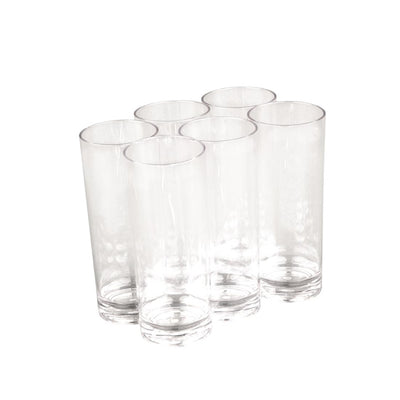 Kristallon Polycarbonate Hi Ball Glasses Clear 360ml (Pack of 6)