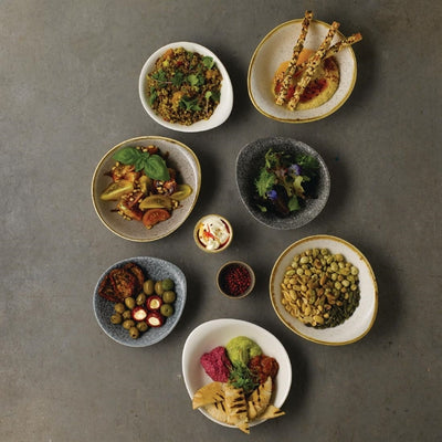 Churchill Raku Round Dish Quartz Black 185mm (Pack of 12)