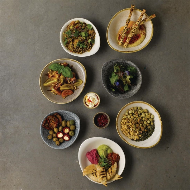 Churchill Raku Round Dish Quartz Black 185mm (Pack of 12)