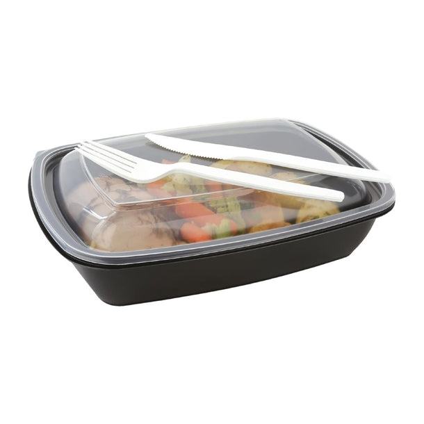 Fastpac Medium Rectangular Food Containers 900ml - 32oz