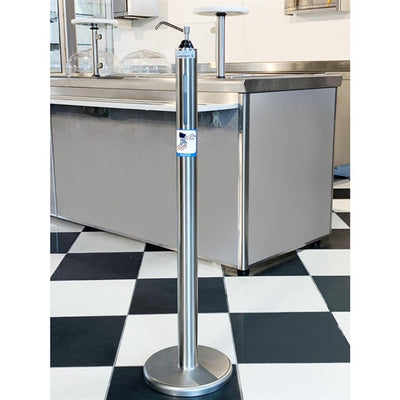 Tournus Alcohol Gel Sanitising Post and Dispenser