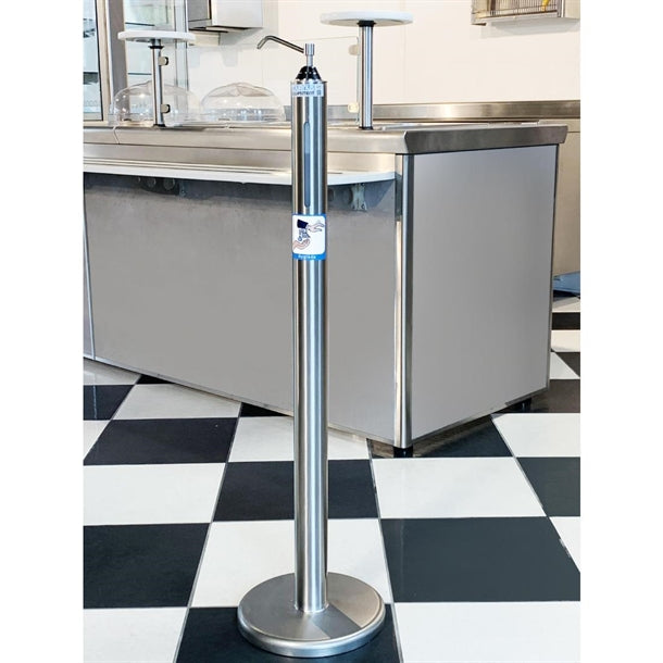 Tournus Alcohol Gel Sanitising Post and Dispenser