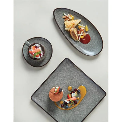 Olympia Mineral Leaf Plate 255mm (Pack of 6)