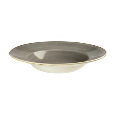 Churchill Stonecast Round Wide Rim Bowl Peppercorn Grey 240mm (Pack of 12)