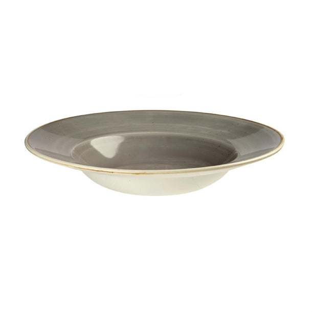 Churchill Stonecast Round Wide Rim Bowl Peppercorn Grey 240mm (Pack of 12)
