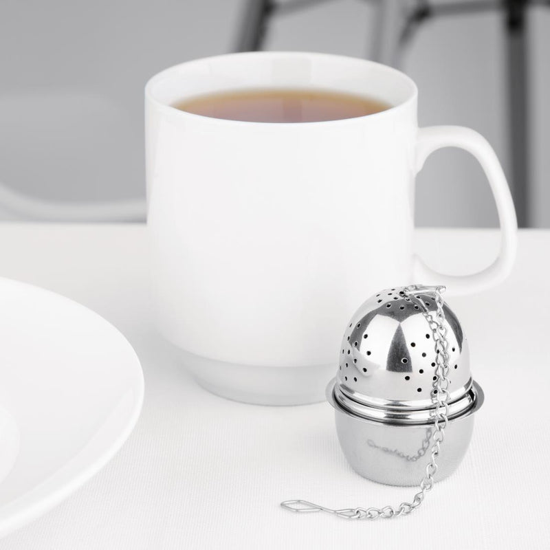 Olympia Oval Stainless Steel Tea Strainer 40(Ø) x 55(H)mm
