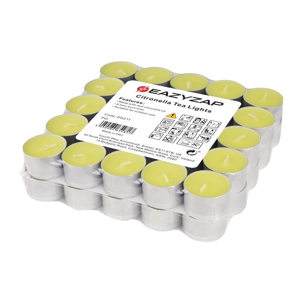Eazyzap Citronella Tea Lights (Pack of 50)