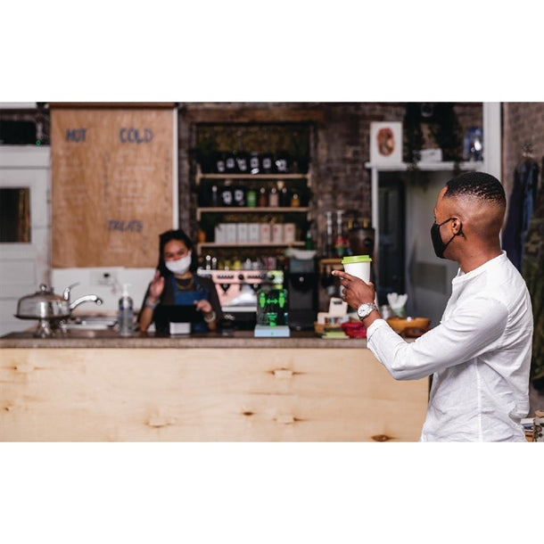 Social Distancing Sign with Motion Sensors