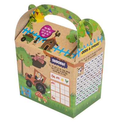 Crafti's Kids Recycled Kraft Bizzi Meal Boxes Pet and Farm (Pack of 200)