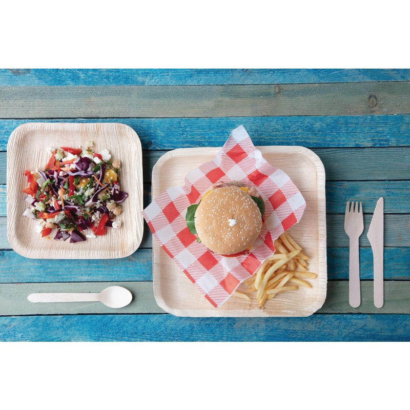 Fiesta Green Biodegradable Disposable Wooden Knives (Pack of 100)