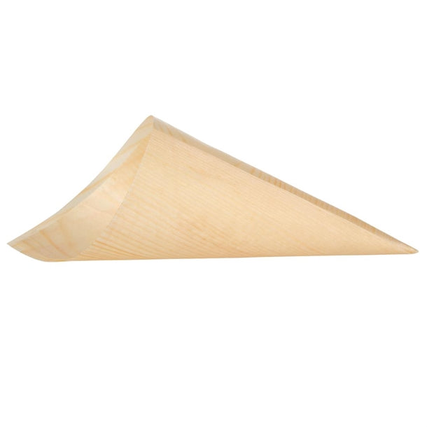 Fiesta Green Biodegradable Wooden Canape Cones 75mm (Pack of 100)