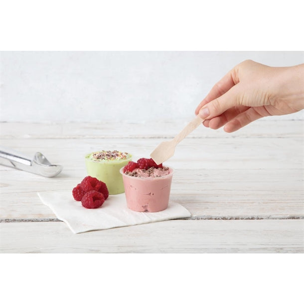 Fiesta Green Biodegradable Wooden Ice Cream Spoons (Pack of 100)