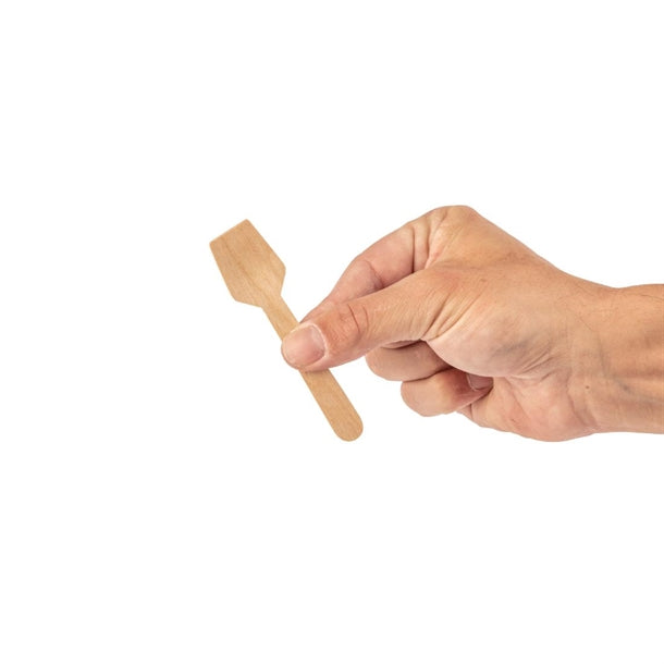 Fiesta Green Biodegradable Wooden Ice Cream Spoons (Pack of 100)